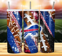 Load image into Gallery viewer, Professional Football Glitter Tumbler Graphics Package