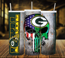 Load image into Gallery viewer, Professional Football Loyal Skull Tumbler Graphics Package
