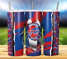 Load image into Gallery viewer, Professional Football Ripped Hole Tumbler Graphics Package