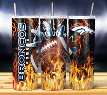Load image into Gallery viewer, Professional Football Glove on Fire Tumbler Graphics Package