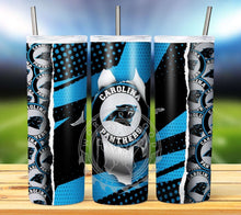 Load image into Gallery viewer, Professional Football Ripped Hole Tumbler Graphics Package