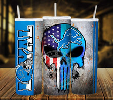 Load image into Gallery viewer, Professional Football Loyal Skull Tumbler Graphics Package