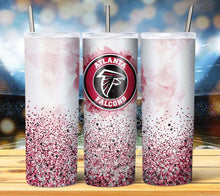Load image into Gallery viewer, Professional Football Watercolor Glitter Tumbler Graphics Package