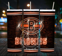 Load image into Gallery viewer, Professional Football Neon Lights Tumbler Graphics Package