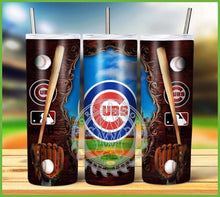 Load image into Gallery viewer, Professional Baseball Wooden Frame Tumbler Graphics Package