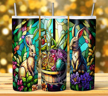 Load image into Gallery viewer, Stained Glass Easter Tumbler Graphics Package