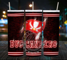 Load image into Gallery viewer, Professional Football Neon Lights Tumbler Graphics Package