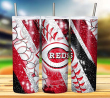 Load image into Gallery viewer, Professional Baseball Glitter Tumbler Graphics Package