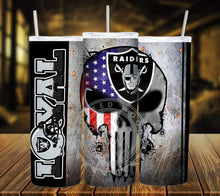 Load image into Gallery viewer, Professional Football Loyal Skull Tumbler Graphics Package
