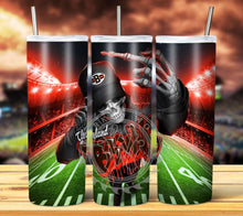 Load image into Gallery viewer, Professional Football Skeleton Tumbler Graphics Package