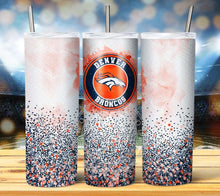 Load image into Gallery viewer, Professional Football Watercolor Glitter Tumbler Graphics Package