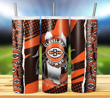 Load image into Gallery viewer, Professional Football Ripped Hole Tumbler Graphics Package
