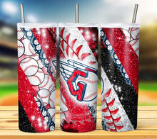 Load image into Gallery viewer, Professional Baseball Glitter Tumbler Graphics Package