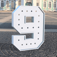 Load image into Gallery viewer, 48" Marquee Numbers
