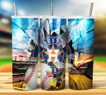 Load image into Gallery viewer, Professional Baseball Broken Glass Tumbler Graphics Package