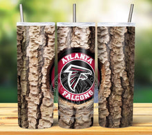 Load image into Gallery viewer, Professional Football Tree Trunk Tumbler Graphics Package