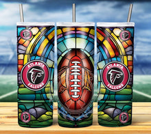 Load image into Gallery viewer, Professional Football Stained Glass v2 Tumbler Graphics Package
