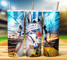 Load image into Gallery viewer, Professional Baseball Broken Glass Tumbler Graphics Package
