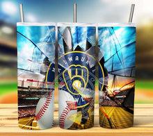 Load image into Gallery viewer, Professional Baseball Broken Glass Tumbler Graphics Package