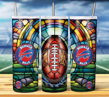 Load image into Gallery viewer, Professional Football Stained Glass v2 Tumbler Graphics Package