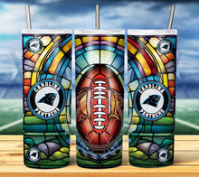 Load image into Gallery viewer, Professional Football Stained Glass v2 Tumbler Graphics Package