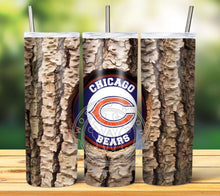Load image into Gallery viewer, Professional Football Tree Trunk Tumbler Graphics Package