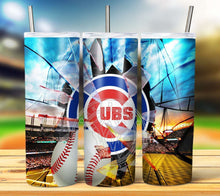 Load image into Gallery viewer, Professional Baseball Broken Glass Tumbler Graphics Package