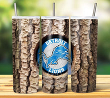 Load image into Gallery viewer, Professional Football Tree Trunk Tumbler Graphics Package