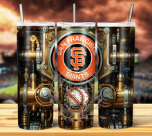 Load image into Gallery viewer, Professional Baseball Steampunk Tumbler Graphics Package