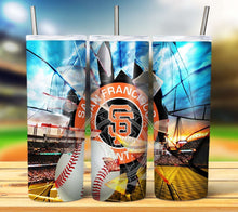 Load image into Gallery viewer, Professional Baseball Broken Glass Tumbler Graphics Package