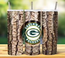 Load image into Gallery viewer, Professional Football Tree Trunk Tumbler Graphics Package