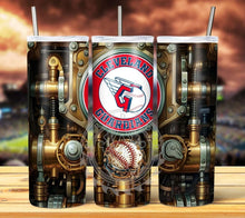 Load image into Gallery viewer, Professional Baseball Steampunk Tumbler Graphics Package