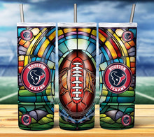 Load image into Gallery viewer, Professional Football Stained Glass v2 Tumbler Graphics Package