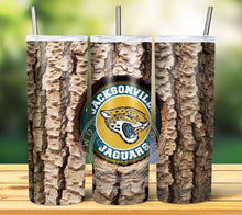 Load image into Gallery viewer, Professional Football Tree Trunk Tumbler Graphics Package