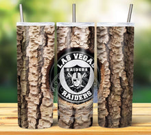 Load image into Gallery viewer, Professional Football Tree Trunk Tumbler Graphics Package