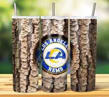 Load image into Gallery viewer, Professional Football Tree Trunk Tumbler Graphics Package