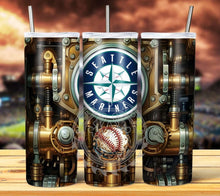 Load image into Gallery viewer, Professional Baseball Steampunk Tumbler Graphics Package