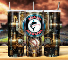 Load image into Gallery viewer, Professional Baseball Steampunk Tumbler Graphics Package