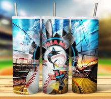 Load image into Gallery viewer, Professional Baseball Broken Glass Tumbler Graphics Package
