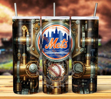 Load image into Gallery viewer, Professional Baseball Steampunk Tumbler Graphics Package