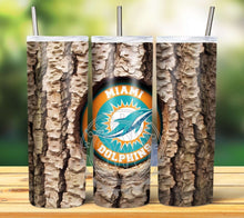 Load image into Gallery viewer, Professional Football Tree Trunk Tumbler Graphics Package