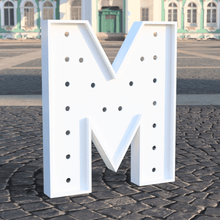Load image into Gallery viewer, M Lighted Marquee Letter