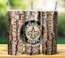 Load image into Gallery viewer, Professional Football Tree Trunk Tumbler Graphics Package