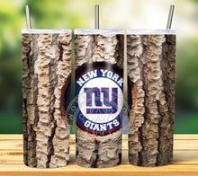 Load image into Gallery viewer, Professional Football Tree Trunk Tumbler Graphics Package
