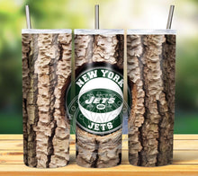 Load image into Gallery viewer, Professional Football Tree Trunk Tumbler Graphics Package