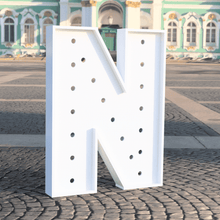 Load image into Gallery viewer, N Marquee Letter with Lights