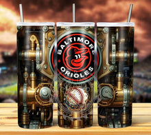 Load image into Gallery viewer, Professional Baseball Steampunk Tumbler Graphics Package