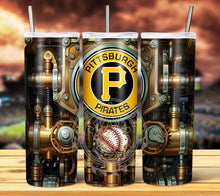 Load image into Gallery viewer, Professional Baseball Steampunk Tumbler Graphics Package