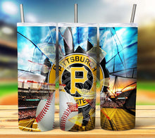 Load image into Gallery viewer, Professional Baseball Broken Glass Tumbler Graphics Package