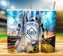 Load image into Gallery viewer, Professional Baseball Broken Glass Tumbler Graphics Package